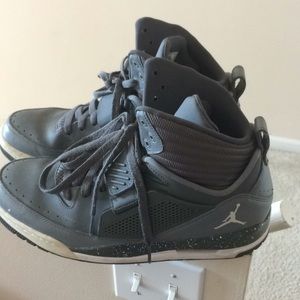 Grey Pair Of Air Jordan’s